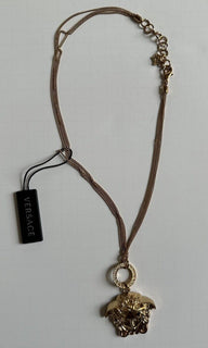 Versace Medusa Head Gold Metal Neckless Adjustable Jewelry 1008765 NWT $625