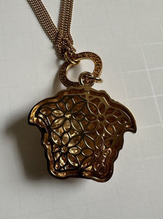 Versace Medusa Head Gold Metal Neckless Adjustable Jewelry 1008765 NWT $625