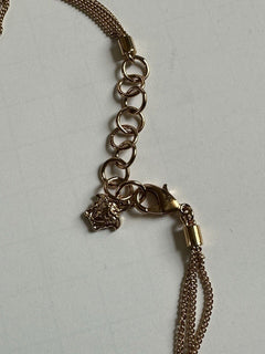 Versace Medusa Head Gold Metal Neckless Adjustable Jewelry 1008765 NWT $625