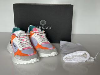 Versace Low Top Women's Leather/Fabric Multicolor Sneakers 9 US (39) 1011941 IT