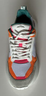 Versace Low Top Women's Leather/Fabric Multicolor Sneakers 9 US (39) 1011941 IT