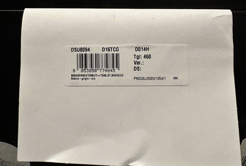 Versace Men's Trigreca Barocco Sneakers White 13 (46 Euro) IT DST539G NIB $990