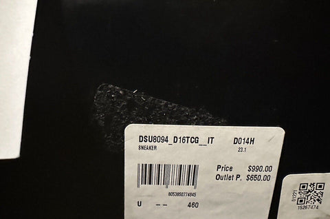 Versace Men's Trigreca Barocco Sneakers White 13 (46 Euro) IT DST539G NIB $990