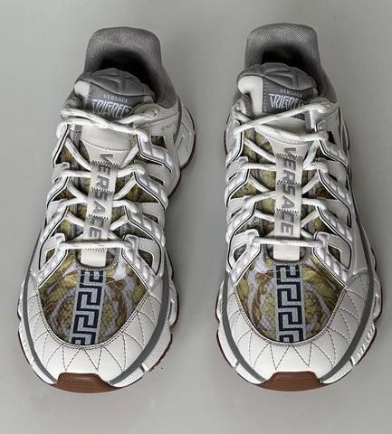 Versace Men's Trigreca Barocco Sneakers White 13 (46 Euro) IT DST539G NIB $990