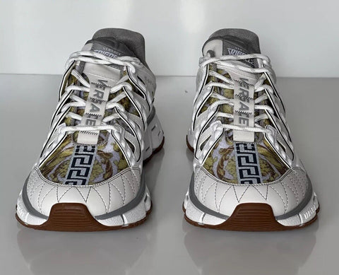 Versace Men's Trigreca Barocco Sneakers White 13 (46 Euro) IT DST539G NIB $990