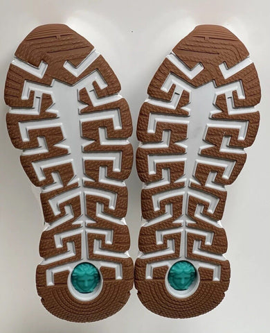 Versace Men's Trigreca Barocco Sneakers White 13 (46 Euro) IT DST539G NIB $990