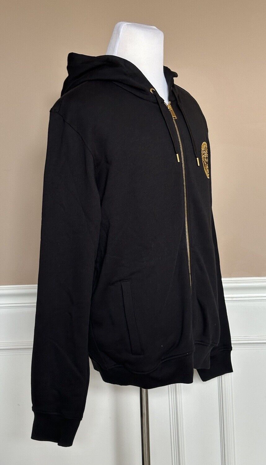 Versace Mens Medusa Print Jacket Windbreaker with Hoodie M 1002784 NWT $1250