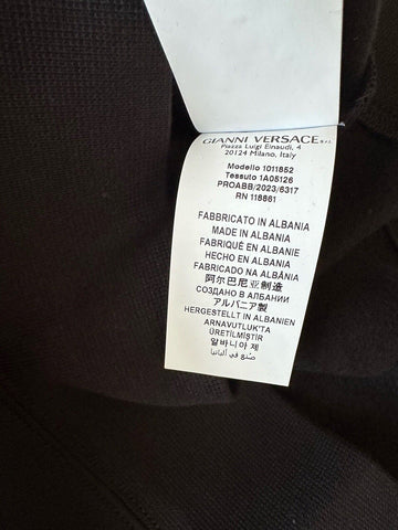 Versace Gold Versace Embroidered Men's Long Sleeve Sweatshirt Black 3XL 10011852