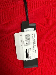 Versace Greca Knit Wool Sweater Red 52 (Large) Made in Italy 1008473 NWT $1175