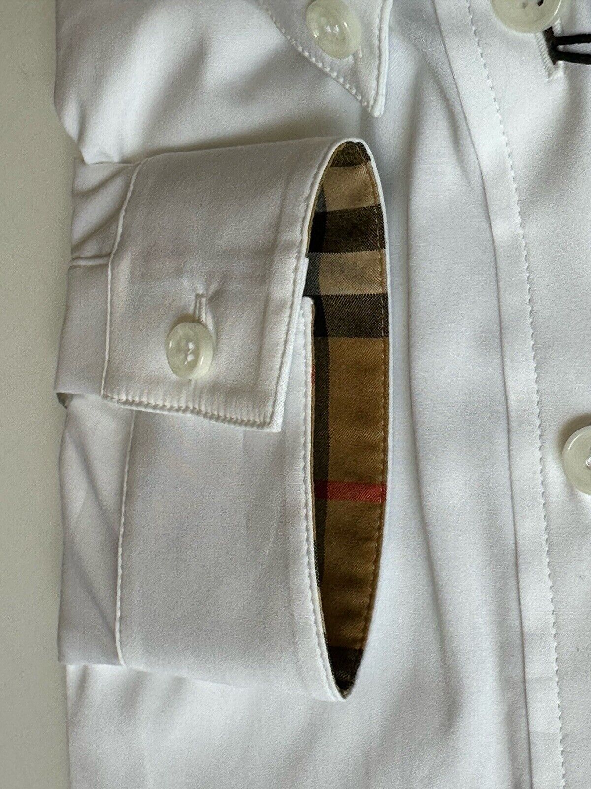 Burberry Women’s Optic White Cotton Button-Down Shirt 10 US IT 8073309 NWT $510