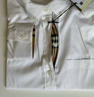 Burberry Women’s Optic White Cotton Button-Down Shirt 12 US IT 8073309 NWT $510