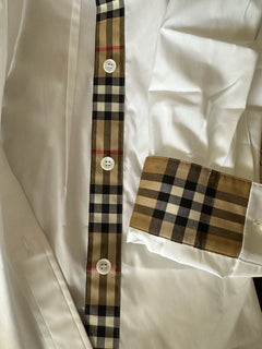 Burberry Women’s Optic White Cotton Button-Down Shirt 12 US IT 8073309 NWT $510
