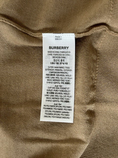 Burberry Dornoch Wool Camel Elbow Patch Cardigan Sweater Small 8091031 NWT $860