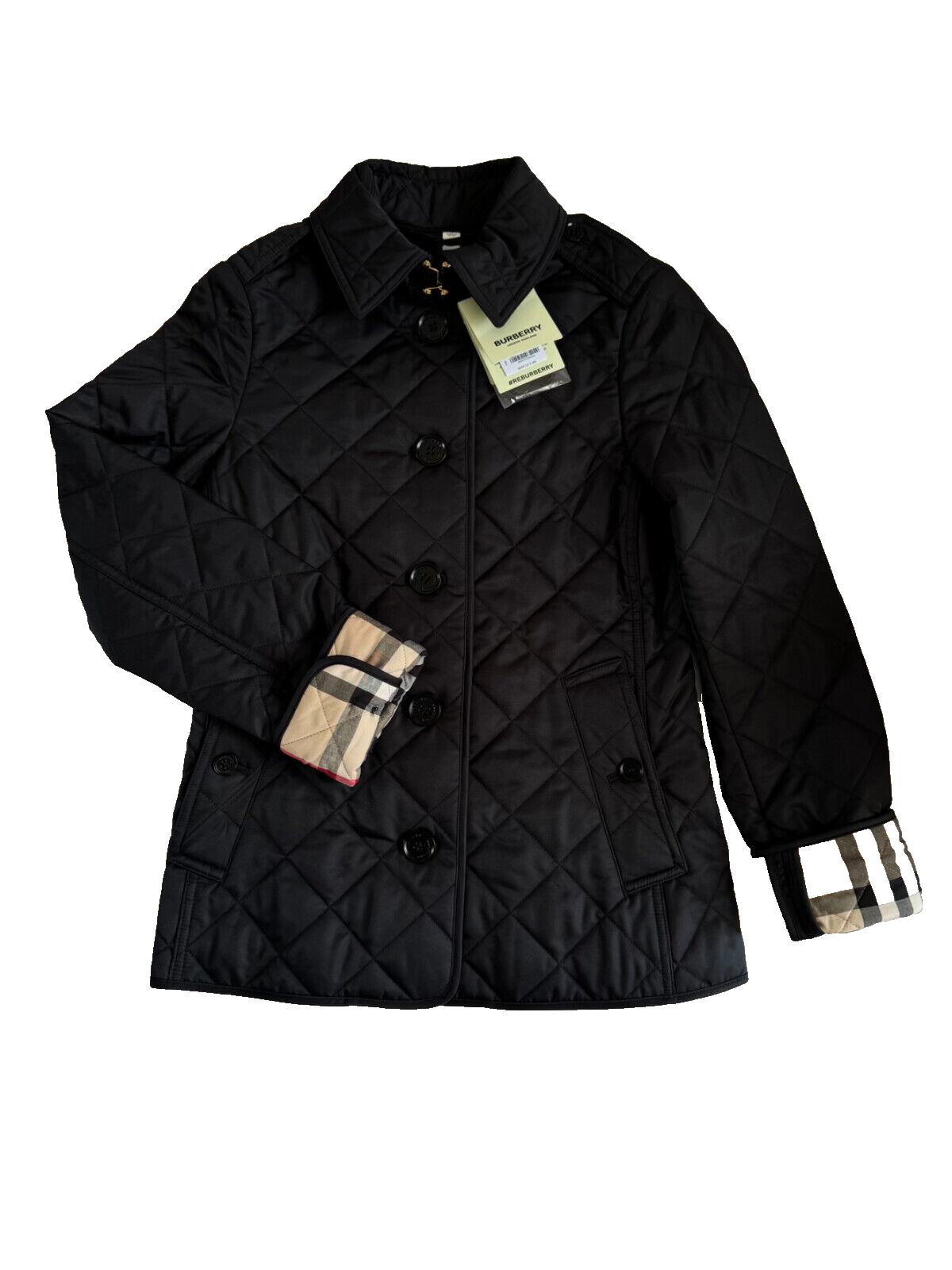 Burberry Frankby Women's Quilted Diamond Navy Jacket XS 8065874 NWT $960