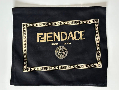 FENDACE Fendi x Versace Flap Over Dust Bag Purse Shoes Storage Cover 11.7"x14.2"