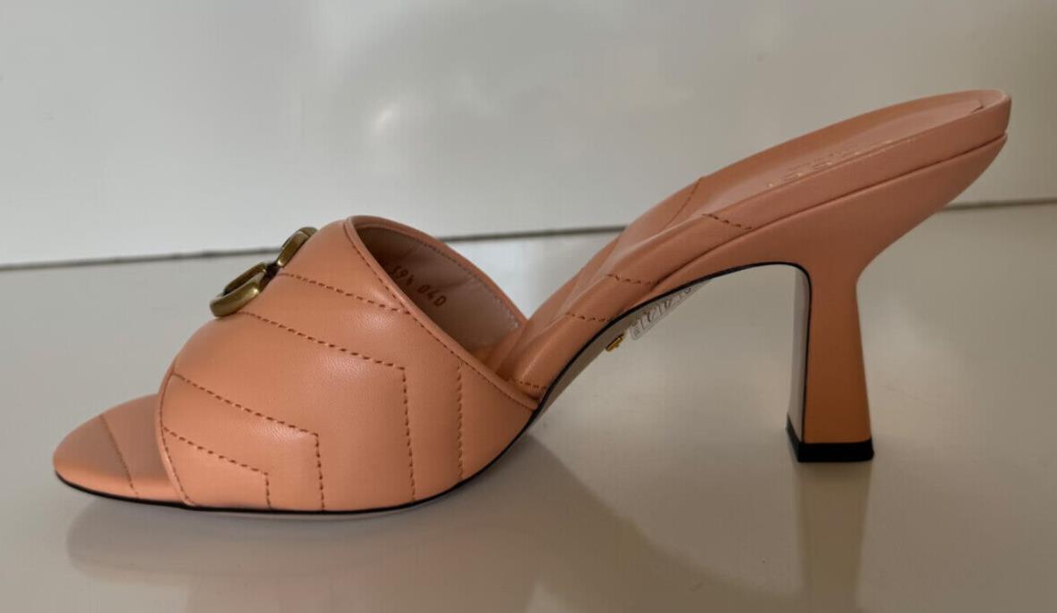 Gucci Women's GG Marmont Leather Slides Sandals 9.5 US (39.5 Euro) 674839 IT NIB