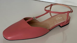 Gucci Women's GG Pink Ballet Flat Leather Sandals 9.5 US (39.5 Eu) IT 754136 NIB