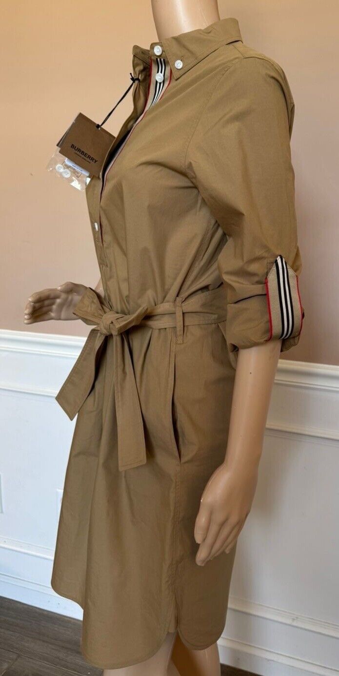 Burberry Giovanna Women’s Camel Check Dress 4 US (38 Euro) 8080960 NWT $960