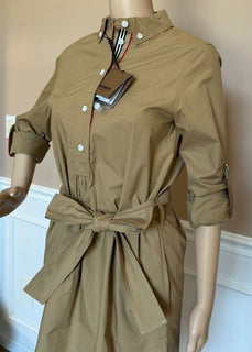 Burberry Giovanna Women’s Camel Check Dress 4 US (38 Euro) 8080960 NWT $960