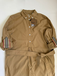 Burberry Giovanna Women’s Camel Check Dress 4 US (38 Euro) 8080960 NWT $960