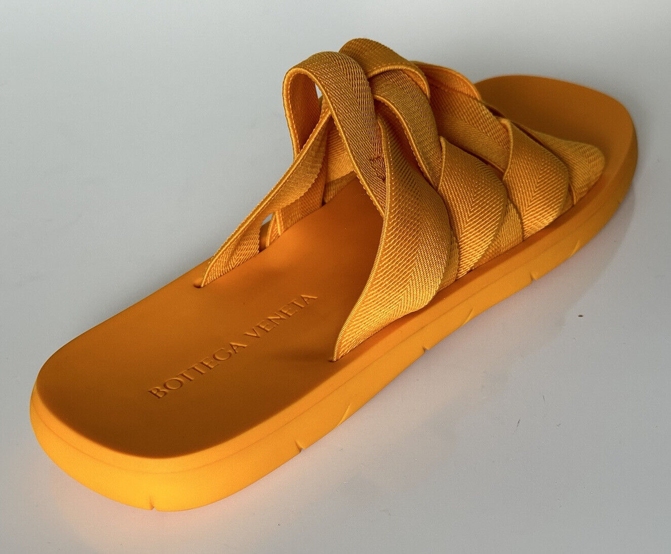 Bottega Veneta Intrecciato Starfish Tangerine Sandals 12 US (45) 651402 NIB $790