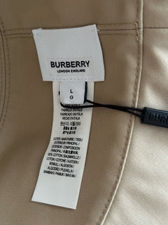 NWT $470 Burberry Check Bucket Hat Cotton Archive Beige L (59 cm) 8056638 Italy
