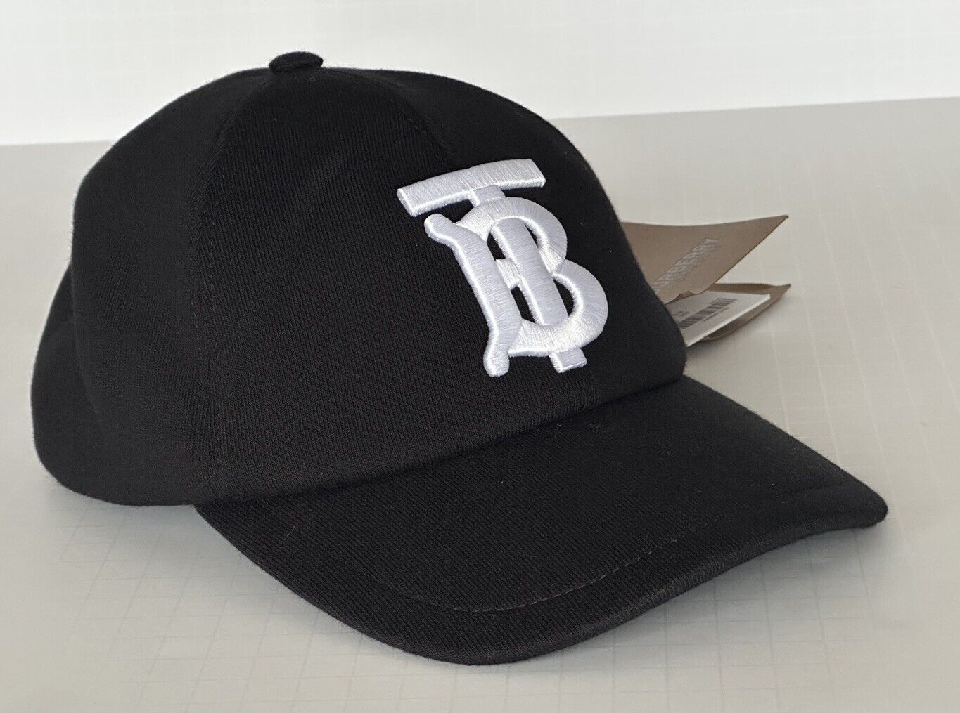 Burberry TB Cotton Baseball Cap Black Small (56 cm) 8038141 Italy NWT $400