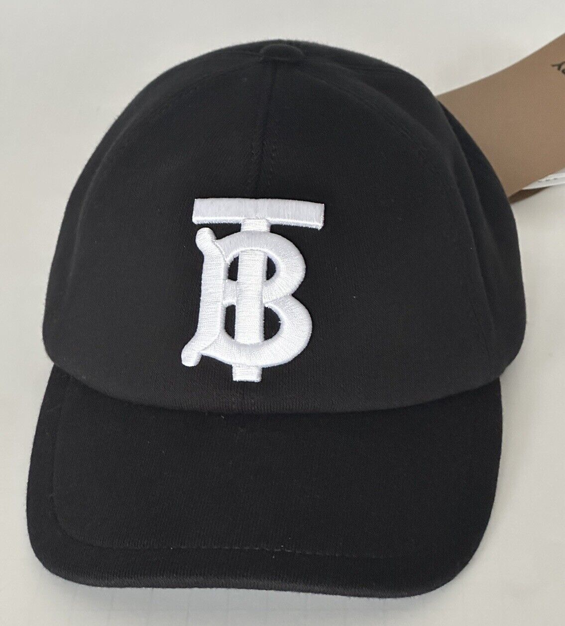 Burberry TB Cotton Baseball Cap Black Small (56 cm) 8038141 Italy NWT $400