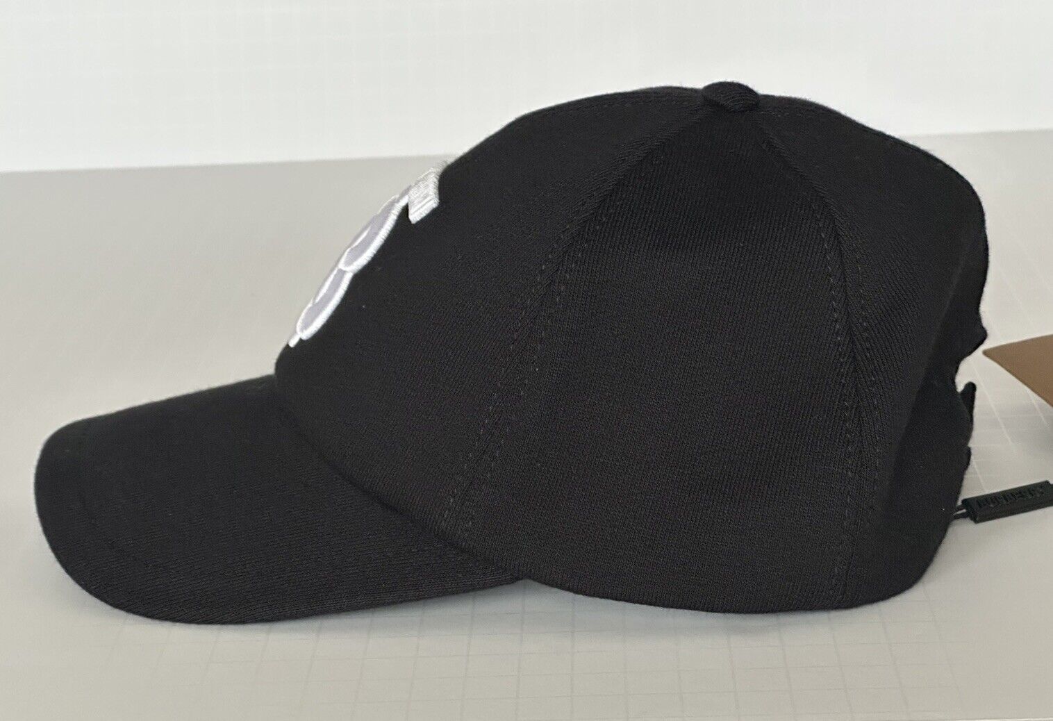 Burberry TB Cotton Baseball Cap Black Small (56 cm) 8038141 Italy NWT $400