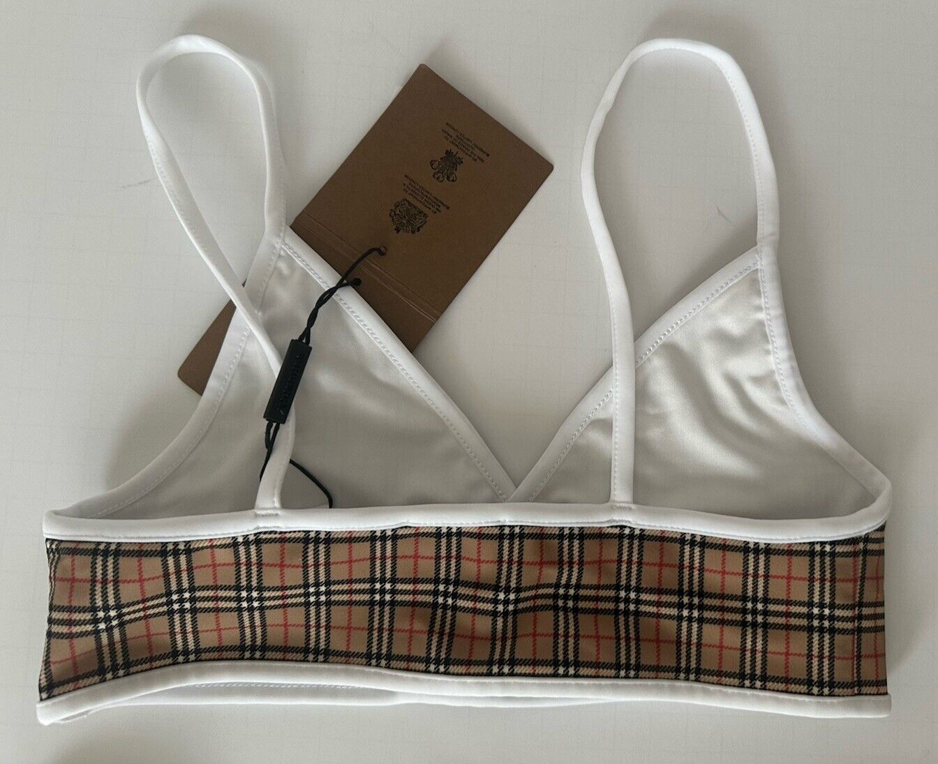 Burberry Crosby Check Girls Beige 2-Piece Swimsuit Bikini 14Y 8047822 NWT $230