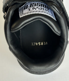 Versace Men's Laserata Leather Sneakers Black 11.5 US (44.5) 1008964 NWT $1175