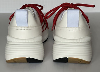 Bottega Veneta Mens Leather White/Red Sneakers 8.5 US (41.5 Eu) 578305 NIB $990