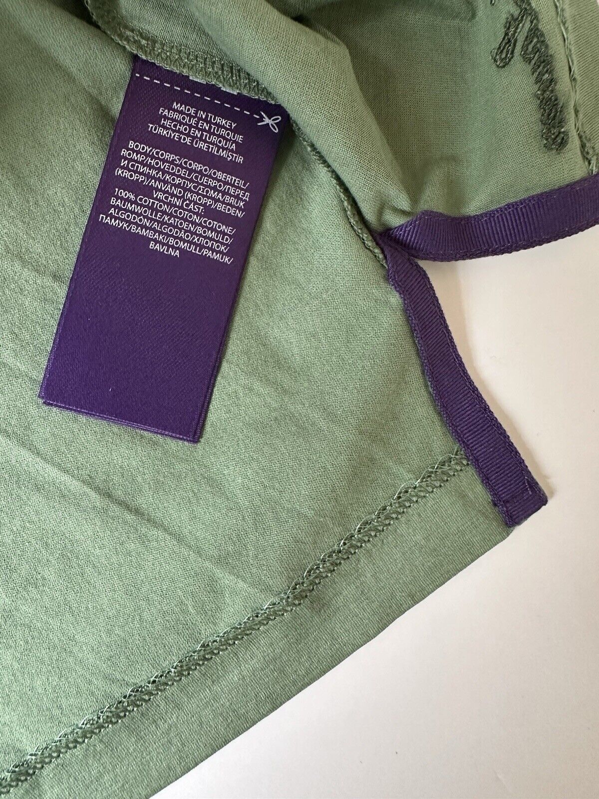 Ralph Lauren Purple Label Men’s Green Cotton Jersey T-Shirt 2XL NWT $195