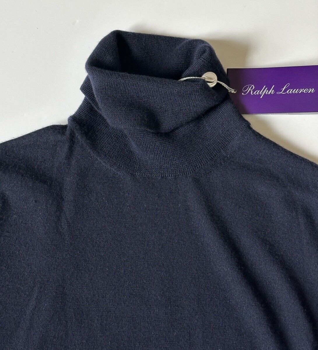 Polo Ralph Lauren Purple Label Women’s Cashmere Turtleneck Navy Sweater S NWT