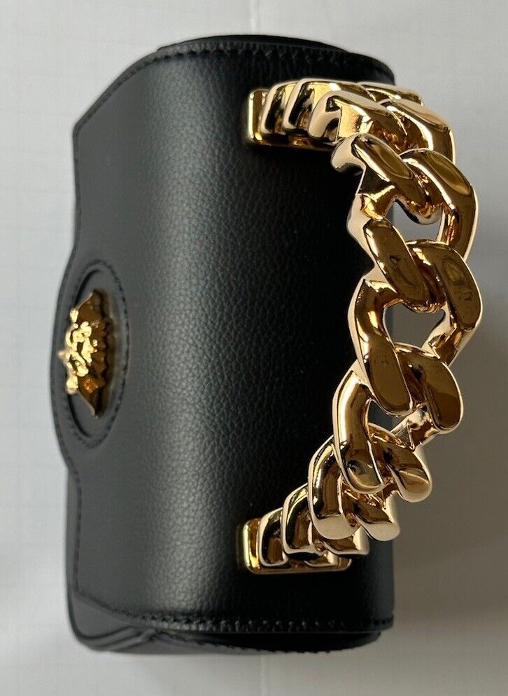 Versace Leather Black and Gold Chain Mini Top Handle Bag 1003016 IT NWT $1650