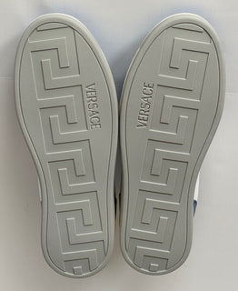 Versace Medusa Low Top Men’s Blue/White Leather Sneakers 11 US (44) IT NIB $750
