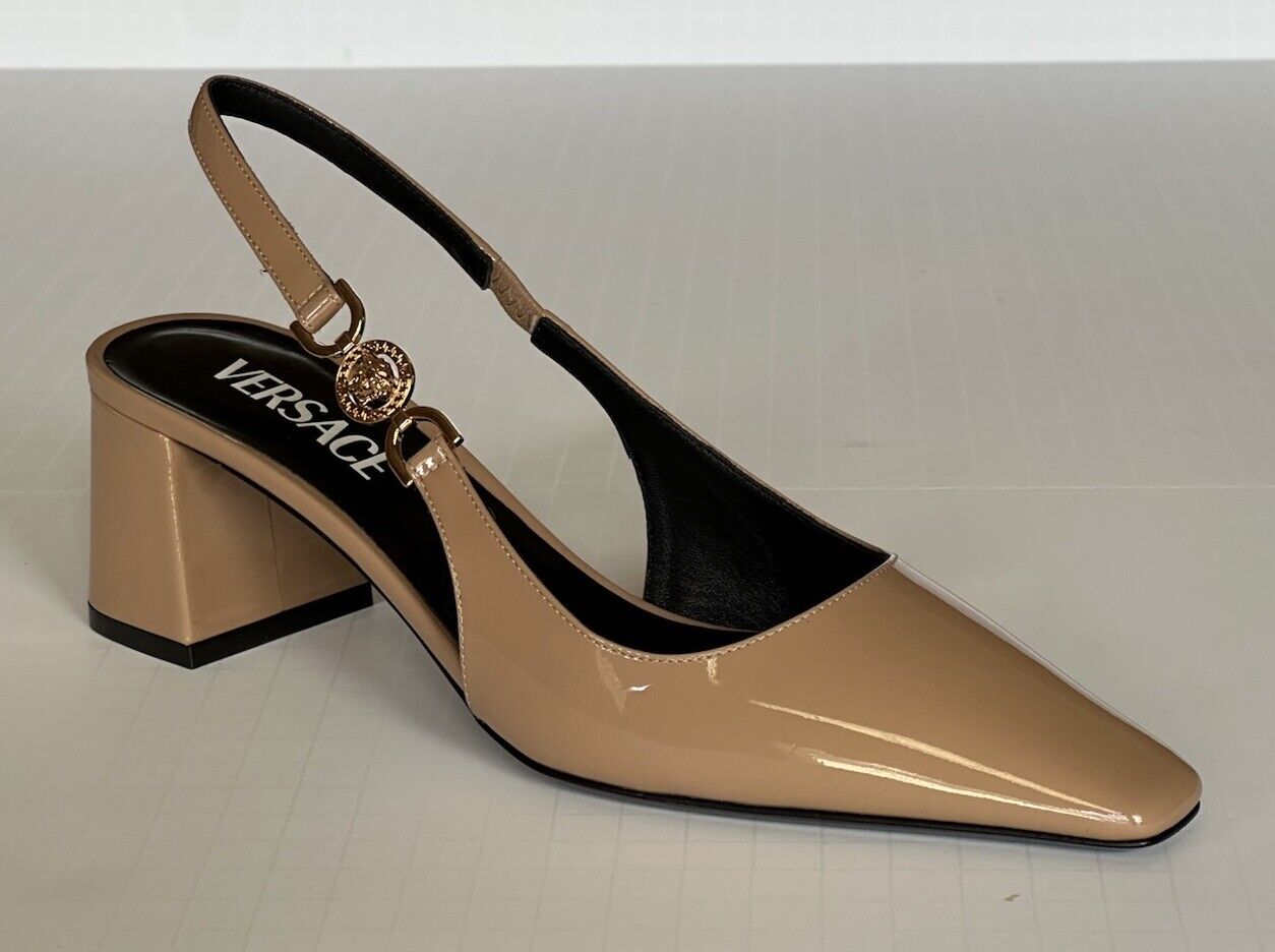 Versace Sling Back Women’s Leather Shoes Blush 7 US (37 Eu) 1013740 IT NIB $825