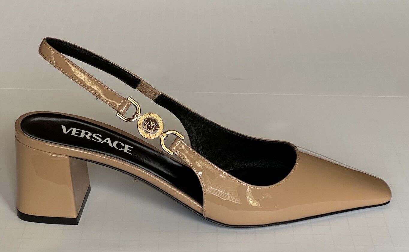 Versace Sling Back Women’s Leather Shoes Blush 7 US (37 Eu) 1013740 IT NIB $825