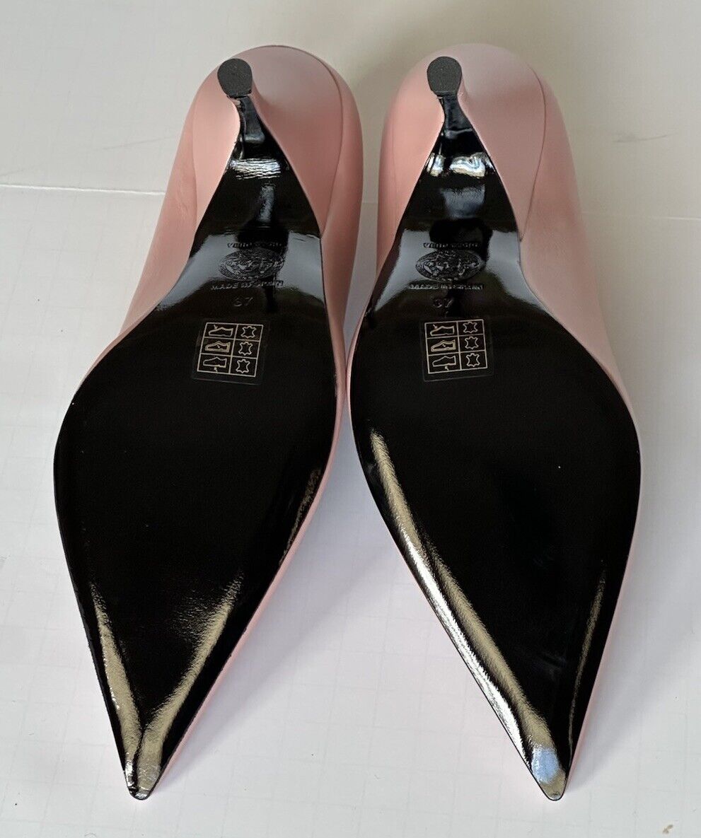 Versace Women's Leather Pump Shoes Dark Rose 7 US (37 Euro) 1014744 IT NIB $1050