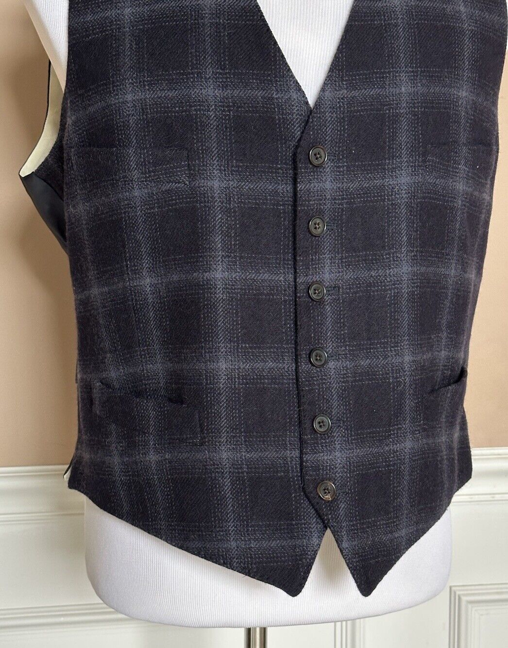 Ralph Lauren Purple Label Camel Hair Blue Vest 38R US/48R Euro Italy NWT $695