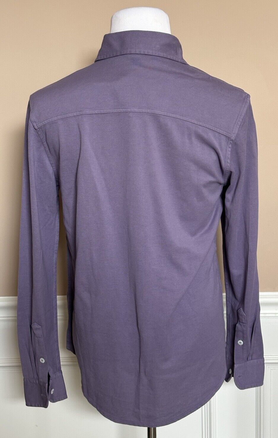 Ralph Lauren Purple Label Cotton Men's Long Sleeve Purple Shirt Medium NWT $395