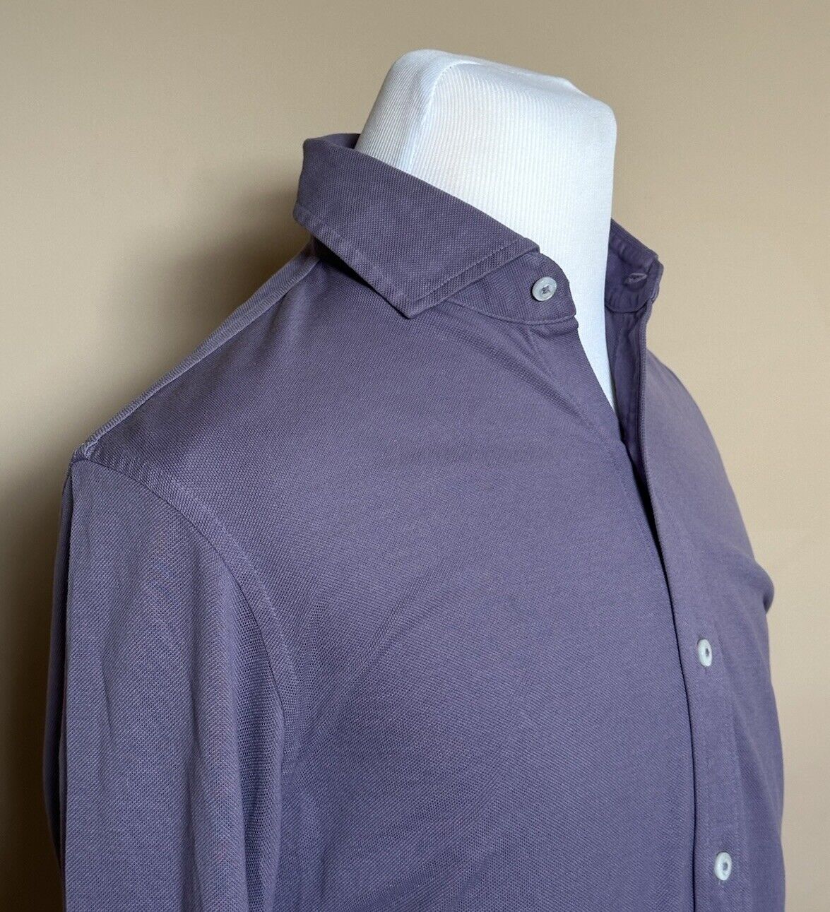 Ralph Lauren Purple Label Cotton Men's Long Sleeve Purple Shirt Medium NWT $395