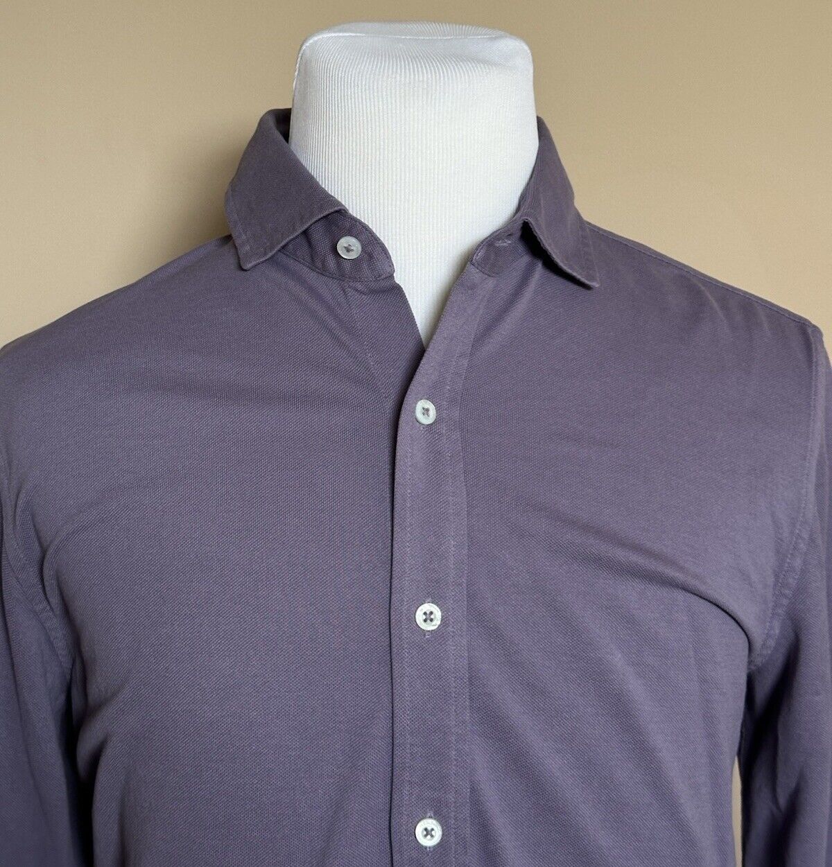 Ralph Lauren Purple Label Cotton Men's Long Sleeve Purple Shirt Medium NWT $395