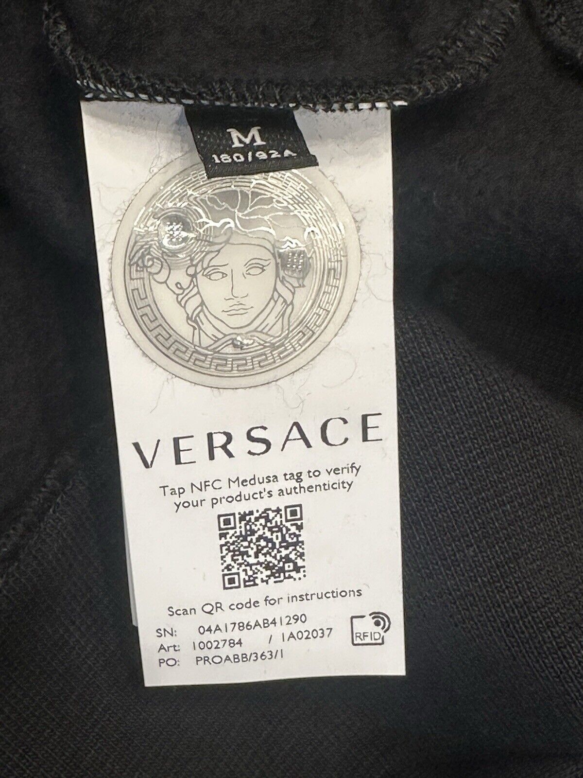 Versace Mens Medusa Print Jacket Windbreaker with Hoodie M 1002784 NWT $1250