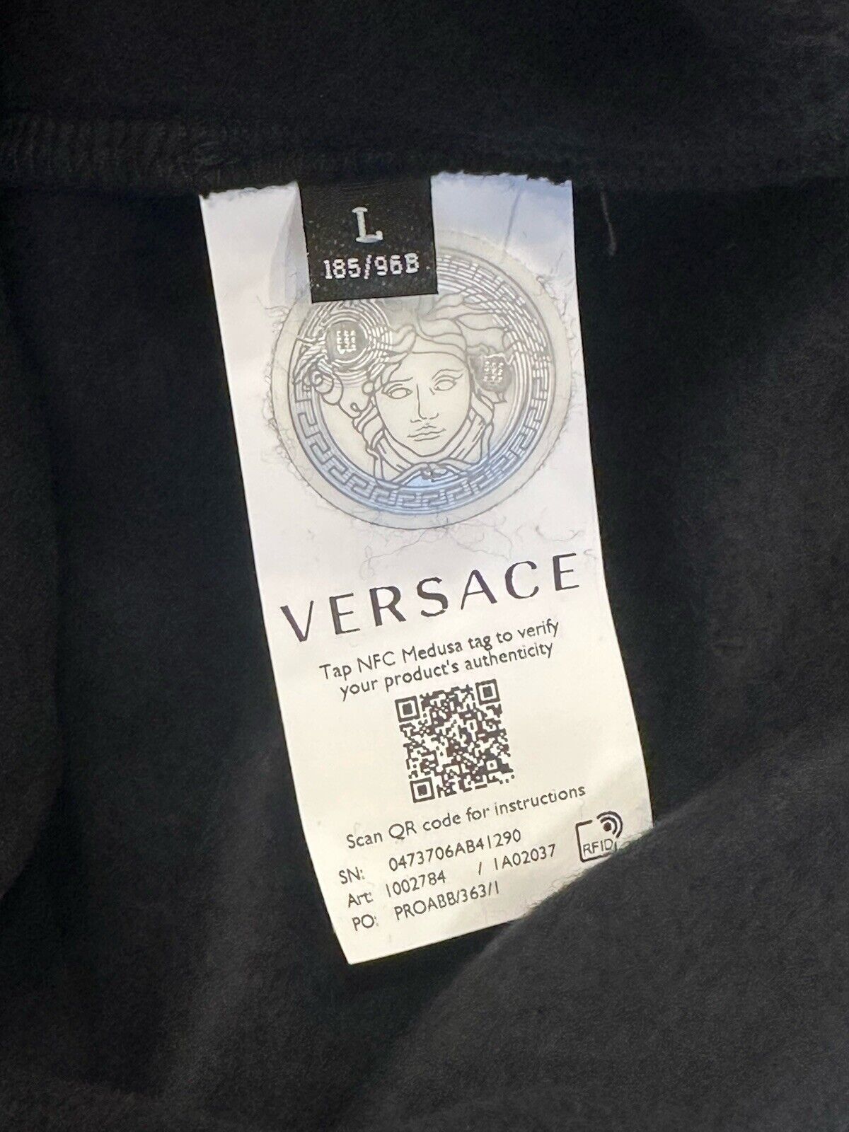 Versace Mens Medusa Print Jacket Windbreaker with Hoodie L 1002784 NWT $1250