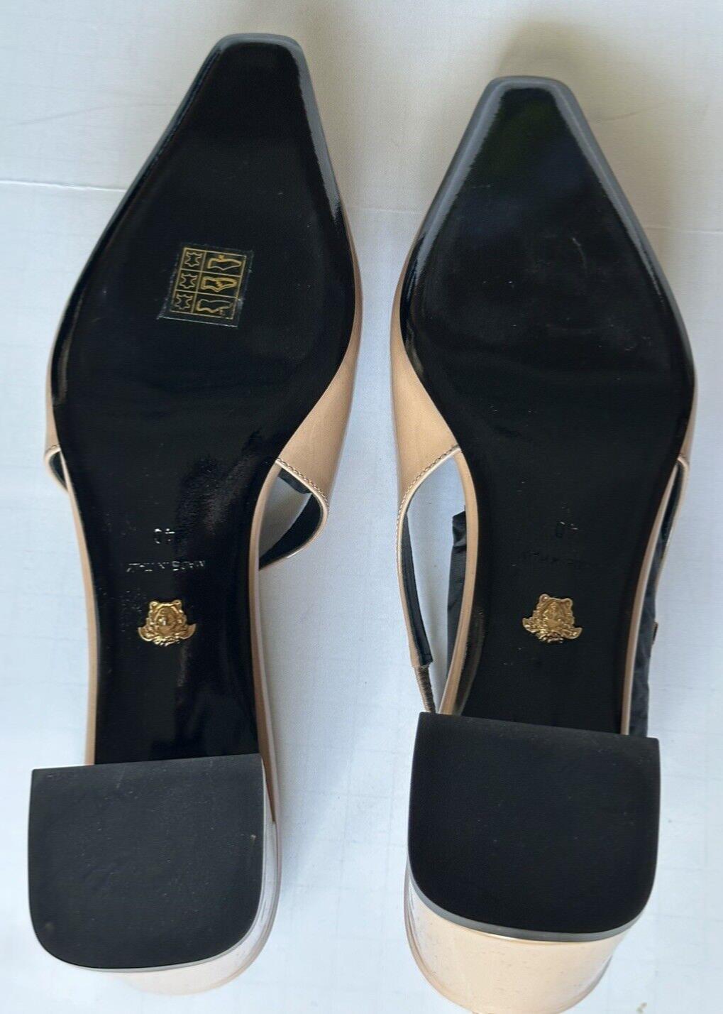 Versace Sling Back Women’s Leather Shoes Blush 10 US (40 Eu) 1013740 IT NIB $825