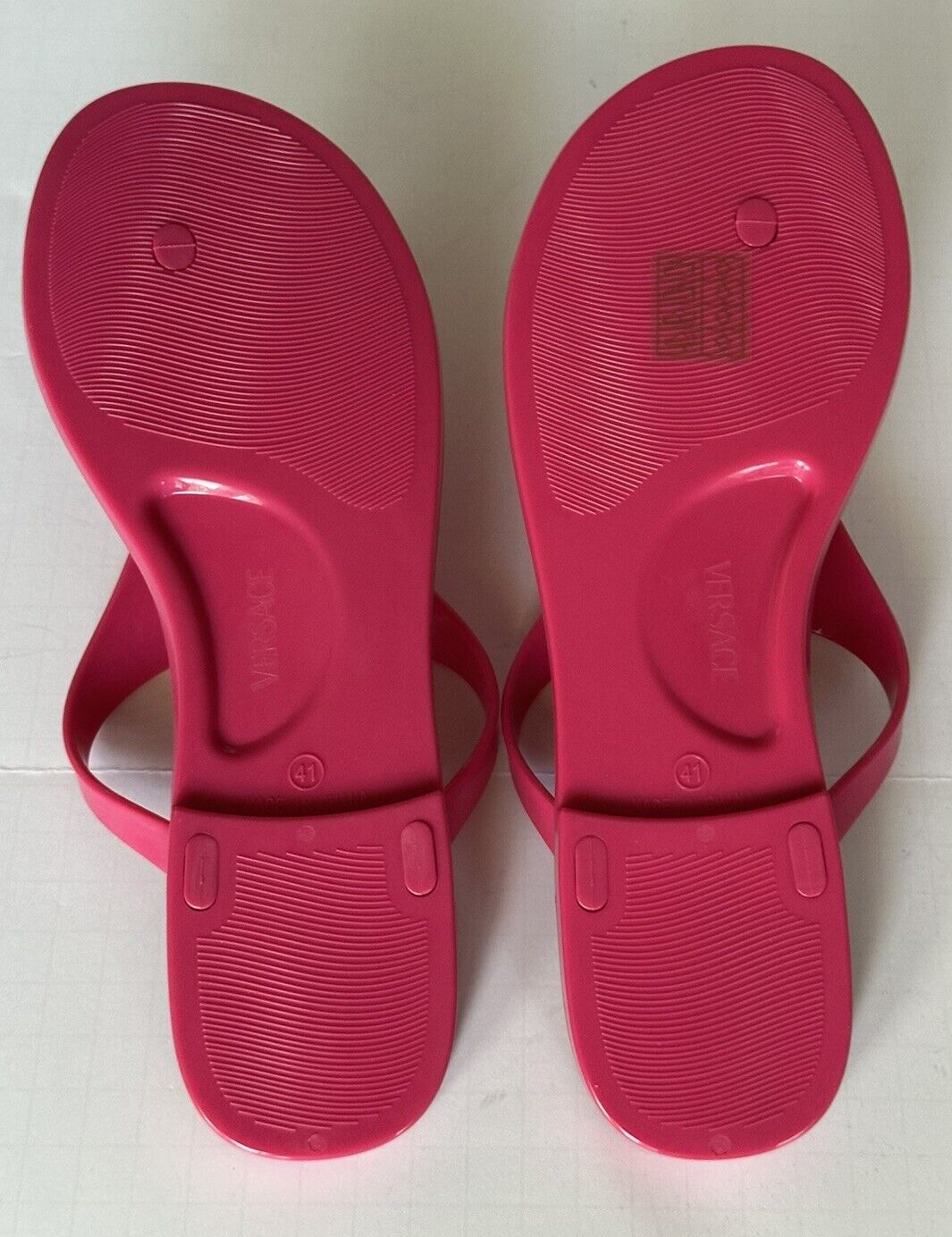 VERSACE Medusa Head Women's Fuchsia Slides Sandals 11 US (41) DSR257CS NIB $500