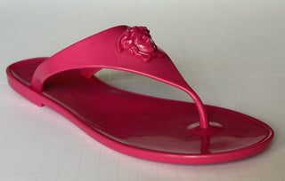 VERSACE Medusa Head Women's Fuchsia Slides Sandals 11 US (41) DSR257CS NIB $500