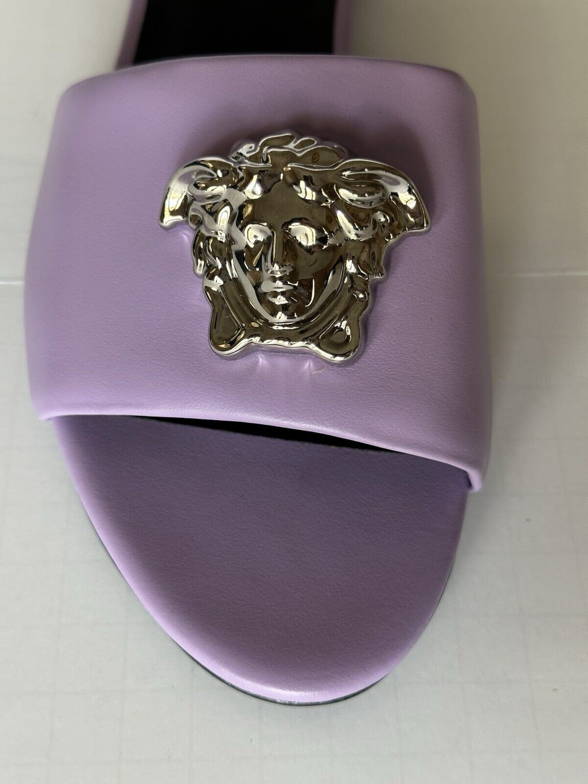 VERSACE Medusa Women's Baby Violet Sandals 9 US (39 Euro) 1009428 Spain NIB $850