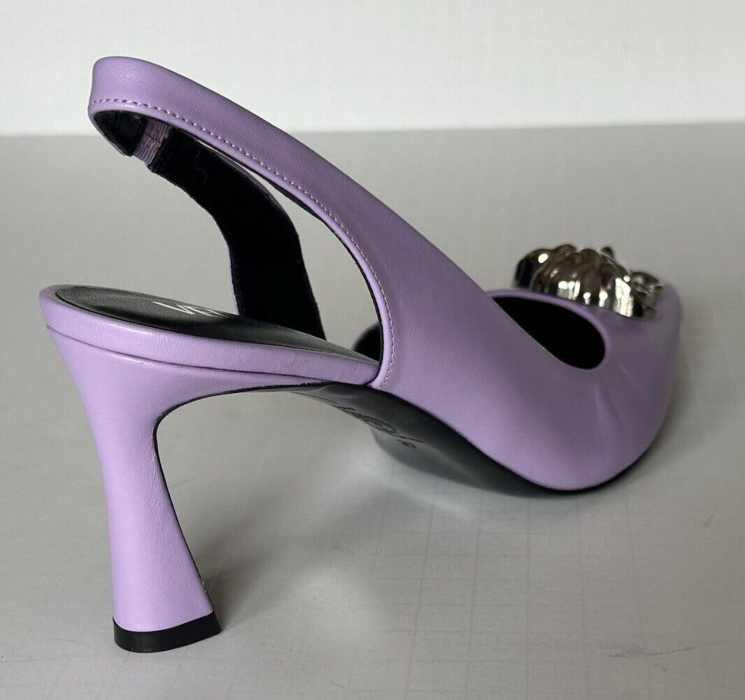 Versace Sling Back Womens Leather Pump Shoes Baby Violet 7 US (37) 1009701 $1050